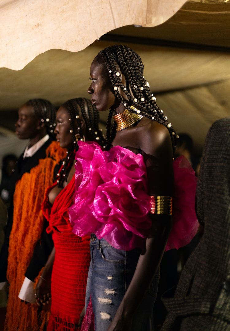 Mannequin en coulisse